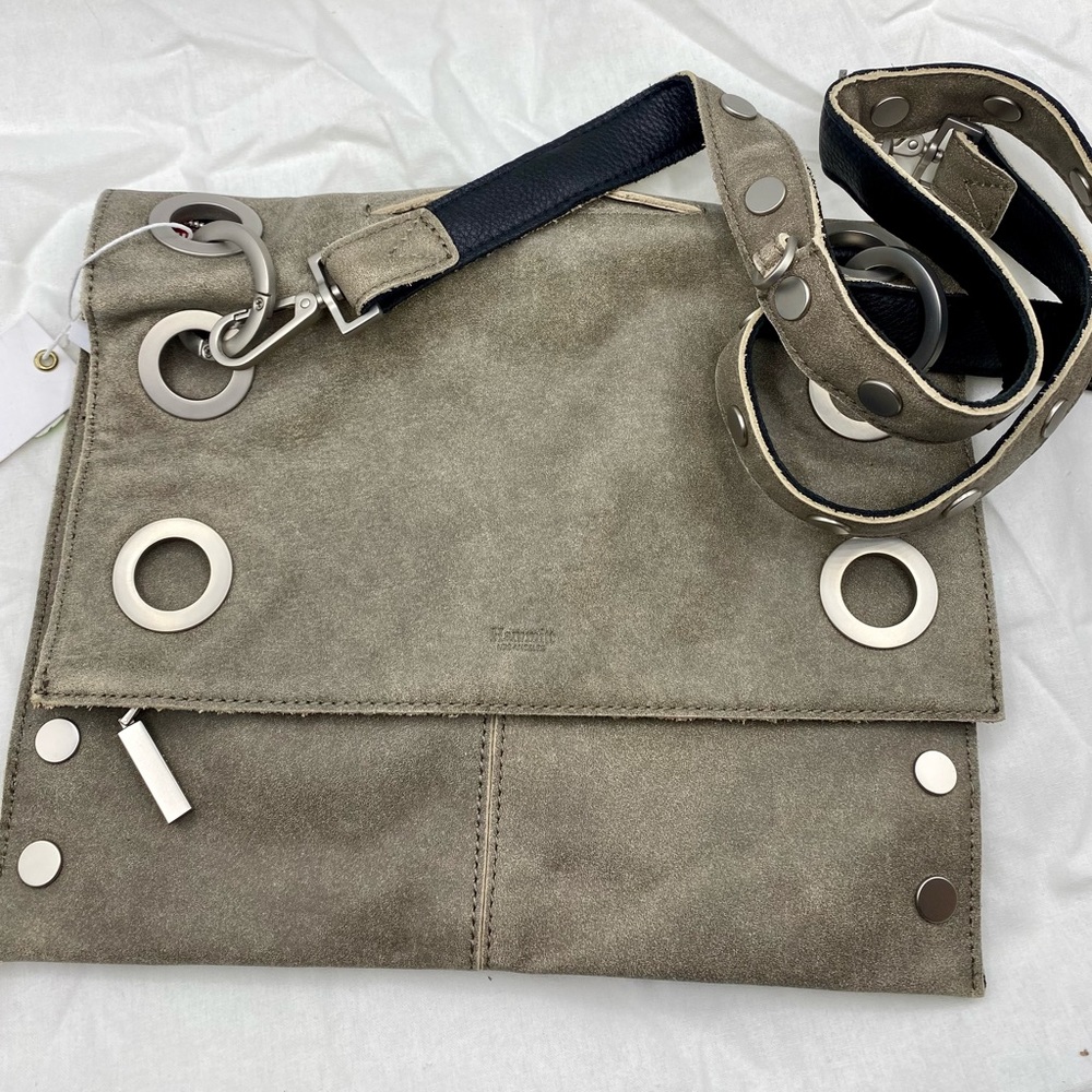Reversible‎ Hammitt Montana 
Black Pewter Brushed Silver
Crossbody Purse …